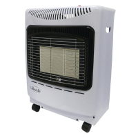 Lifestyle Mini Heatforce Portable Gas Heater  White  With Cylinder