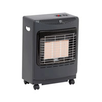 Lifestyle Mini Heatforce Portable Gas Heater  Black  With Cylinder