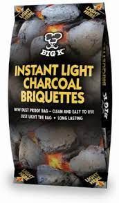 Big K Instant Light Charcoal Briquettes